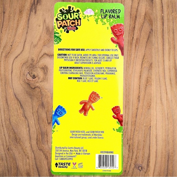 Sour Patch Candy Flavored Lip Balm Set, 8 Count NWT - Picture 2 of 2